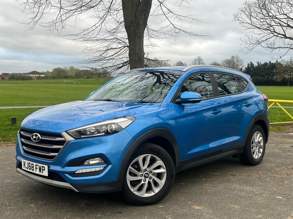 Hyundai Tucson 1.7 Crdi Blue Drive Se Nav Dct Euro 6 Ss KJ68FWP Blue #3