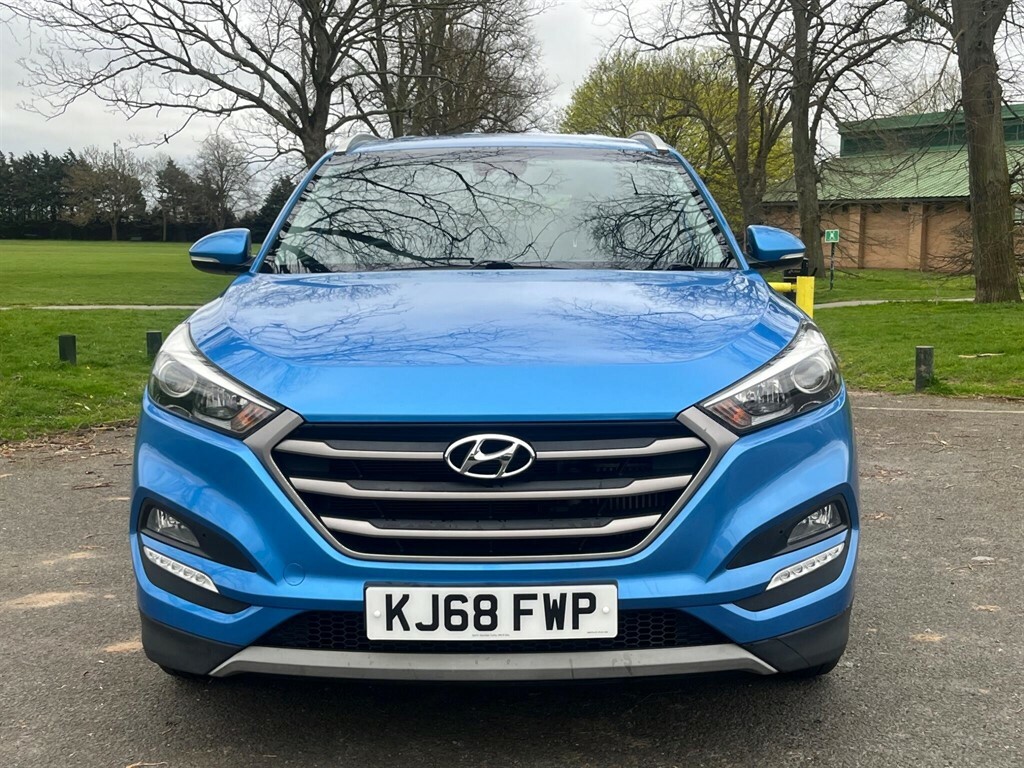 Hyundai Tucson 1.7 Crdi Blue Drive Se Nav Dct Euro 6 Ss KJ68FWP Blue #2