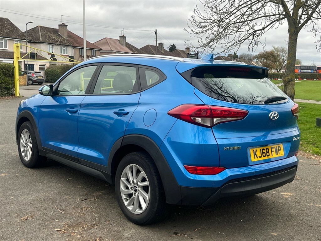Hyundai Tucson 1.7 Crdi Blue Drive Se Nav Dct Euro 6 Ss KJ68FWP Blue #4
