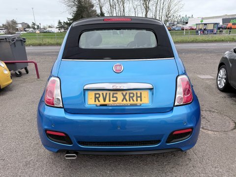 Fiat 500 S Convertible RV15XRH Blue #6