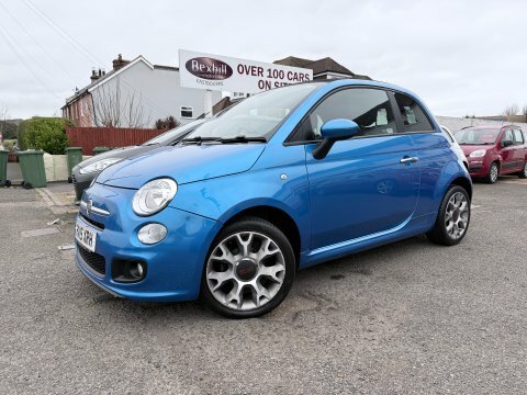 Fiat 500 S Convertible Blue