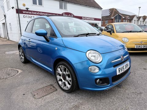 Fiat 500 S Convertible RV15XRH Blue #4
