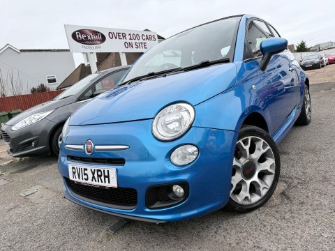 Fiat 500 S Convertible RV15XRH Blue #2