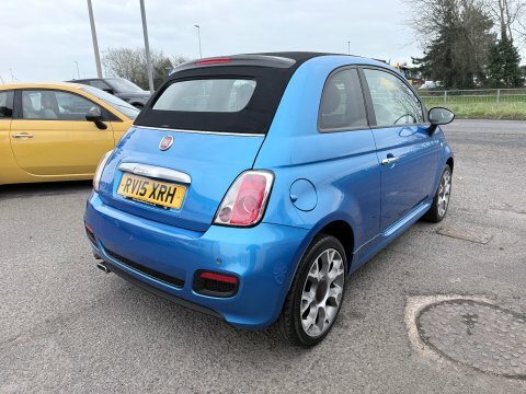 Fiat 500 S Convertible RV15XRH Blue #5