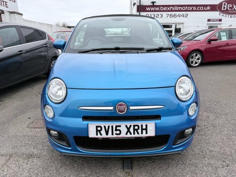 Fiat 500 S Convertible RV15XRH Blue #3