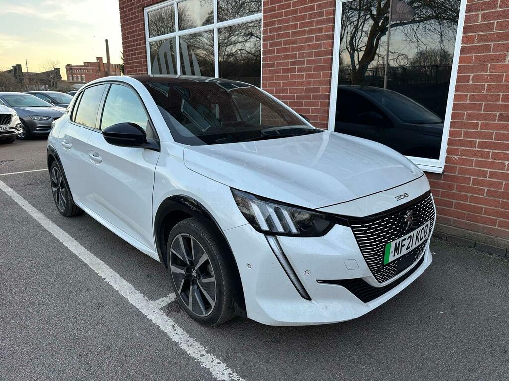Peugeot e-208 50Kwh Gt Premium MF21KCO White #5