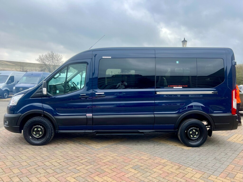 Ford Transit Custom 410 Tdci 130 L3h2 Trend Ecoblue 14 Seat Minibus Lw WN22SBX Blue #5