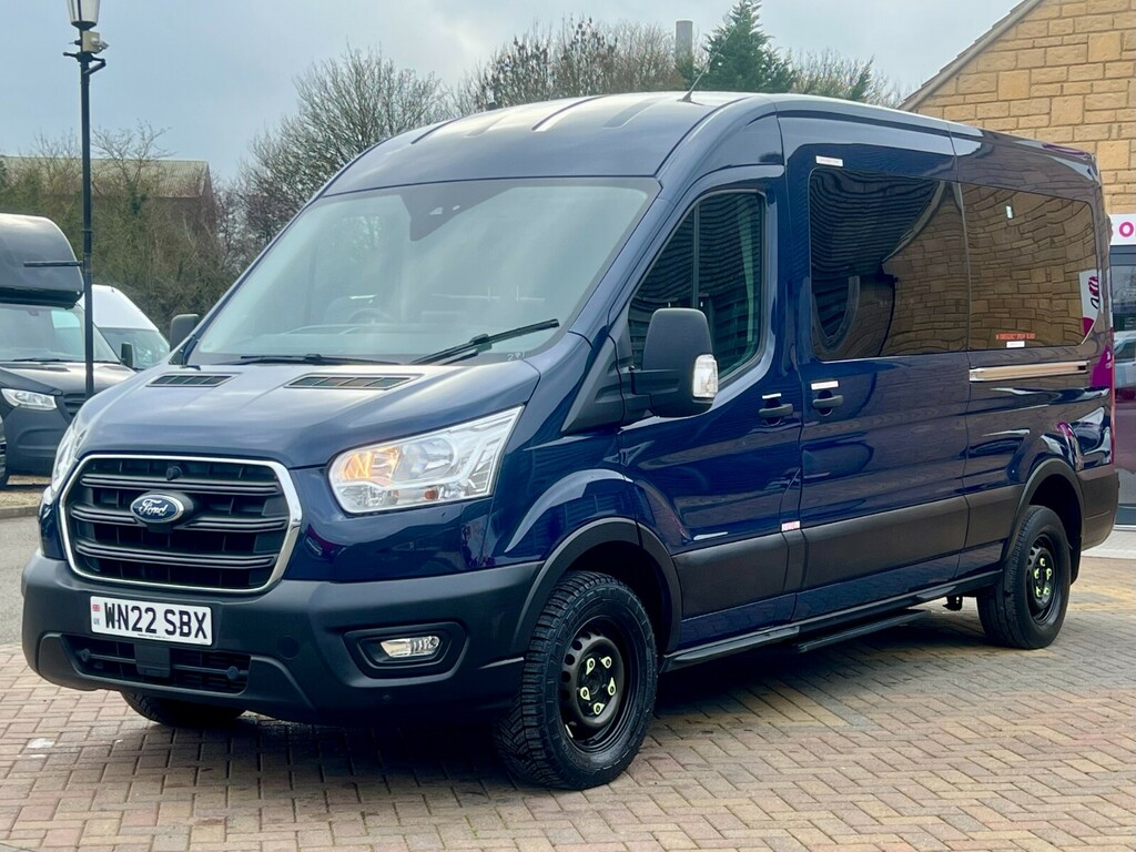 Ford Transit Custom 410 Tdci 130 L3h2 Trend Ecoblue 14 Seat Minibus Lw WN22SBX Blue #6