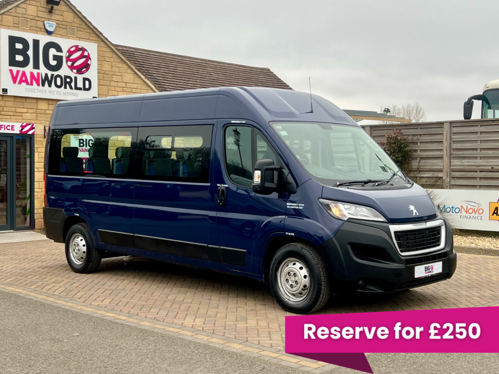 Peugeot Boxer 435 Bluehdi 140 L3h2 S 17 Seat Minibus Lwb Medium Blue