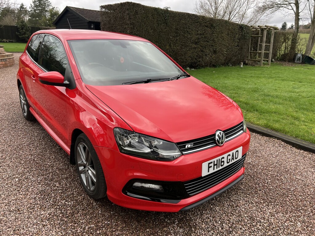 Volkswagen Polo 1.2 Tsi Bluemotion Tech R-line 2016 FH16GAO Red #2