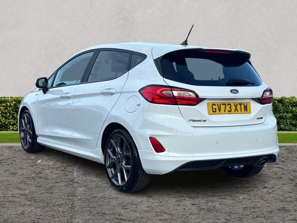 Ford Fiesta 1.0 Ecoboost Hybrid Mhev 125 St-line GV73XTW White #5