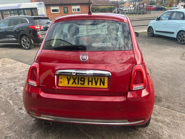 Fiat 500 1.2 Lounge Hatchback YX19HVN Red #5