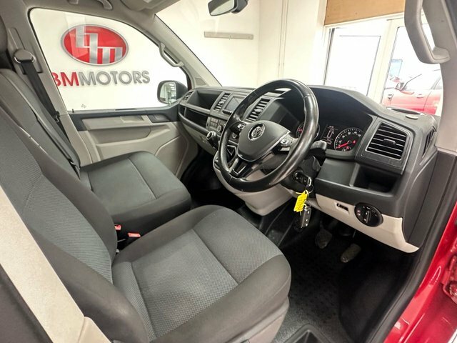 Volkswagen Transporter 2.0 Tdi T32 Bluemotion Tech Highline Panel Van RA65YXP Red #3