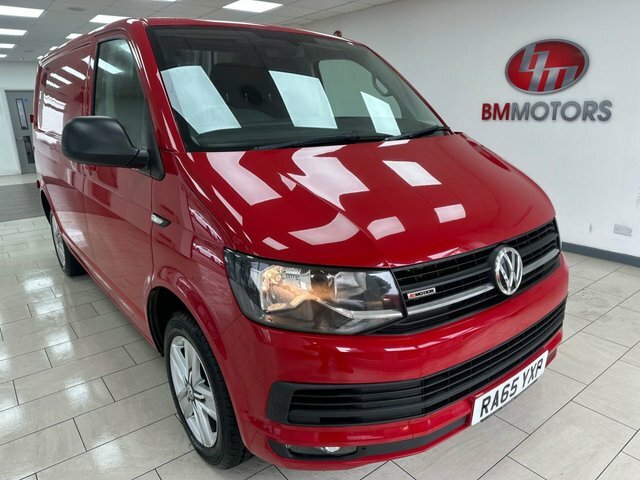 Volkswagen Transporter 2.0 Tdi T32 Bluemotion Tech Highline Panel Van RA65YXP Red #6