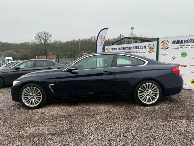 BMW 4 Series Gran Coupe 2.0 420D Luxury Coupe Euro 6 S S MX14WUJ Blue #3