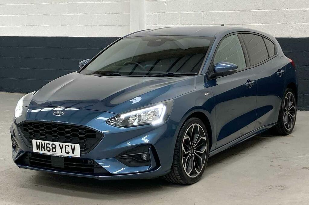 Ford Focus 1.0T Ecoboost St-line X Euro 6 Ss WN68YCV Blue #3