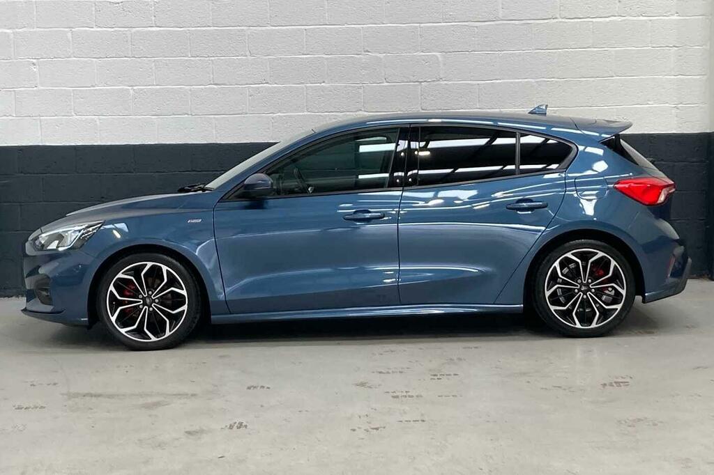 Ford Focus 1.0T Ecoboost St-line X Euro 6 Ss WN68YCV Blue #4