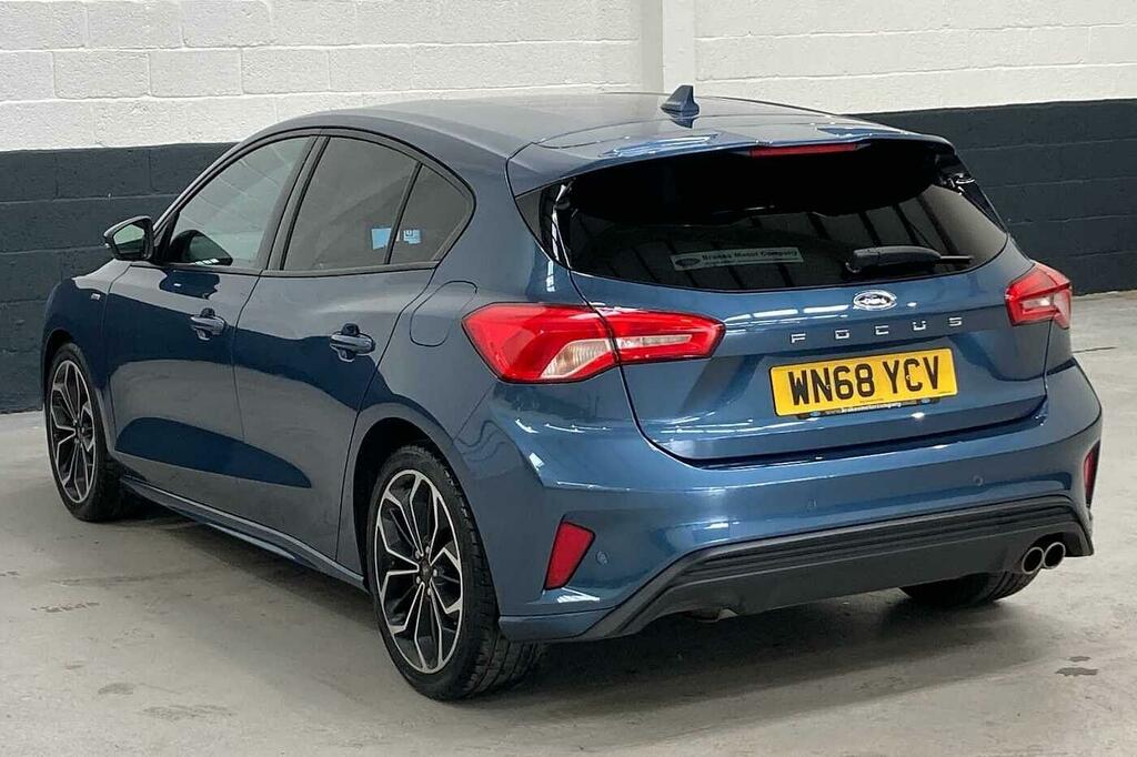Ford Focus 1.0T Ecoboost St-line X Euro 6 Ss WN68YCV Blue #6