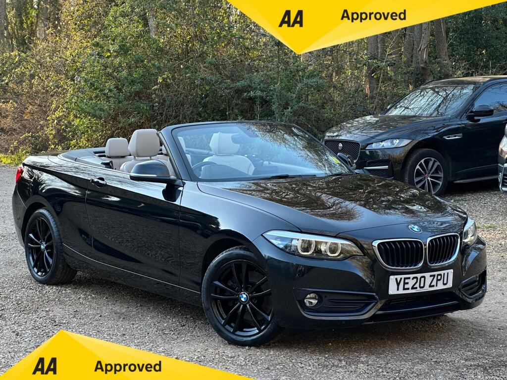 BMW 2 Series Convertible 2.0 220D Sport Euro 6 Ss Black