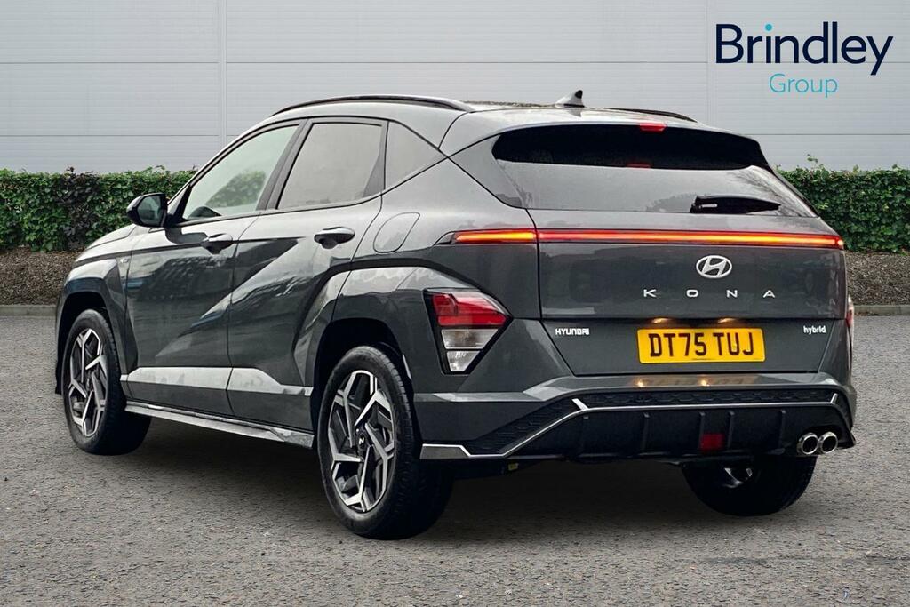 Hyundai Kona 1.6 H-gdi N Line Suv Hybrid Dct Euro 6 DT75TUJ Grey #3