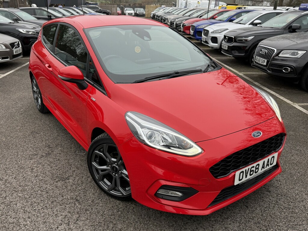 Ford Fiesta 1.0 T Ecoboost St-line Ulez OV68AAO Red #3