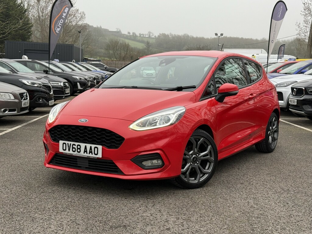 Ford Fiesta 1.0 T Ecoboost St-line Ulez OV68AAO Red #2