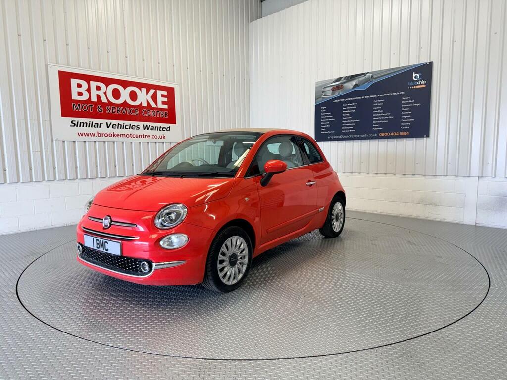 Fiat 500C Convertible 1.2 Eco Lounge Euro 6 Ss 2016 RJ16DYM Pink #2