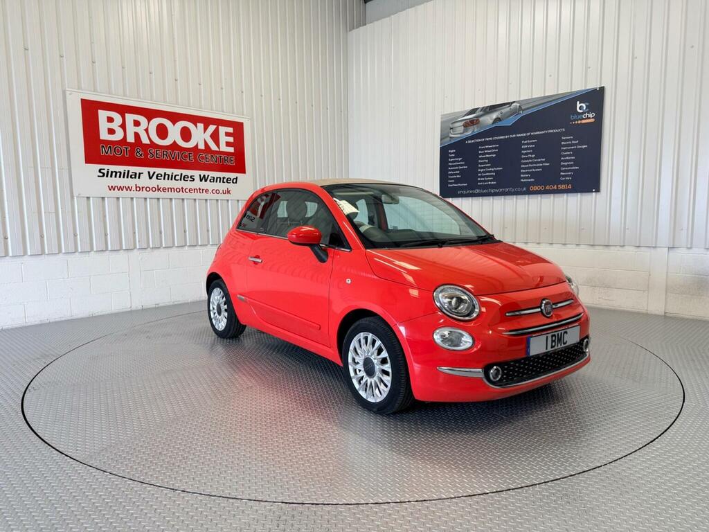 Fiat 500C Convertible 1.2 Eco Lounge Euro 6 Ss 2016 Pink