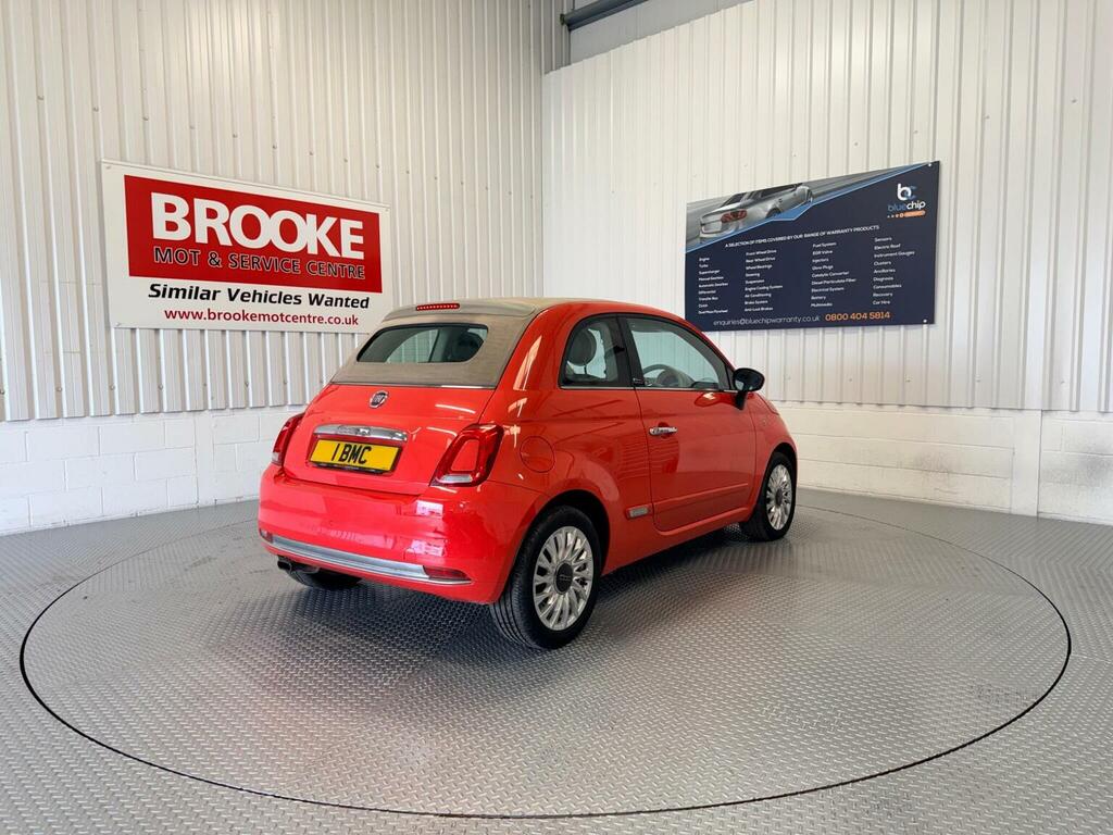 Fiat 500C Convertible 1.2 Eco Lounge Euro 6 Ss 2016 RJ16DYM Pink #5