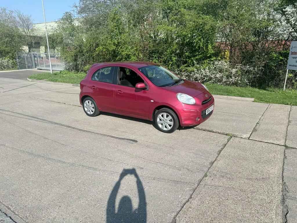 Nissan Micra 1.2 12V Acenta Euro 5 BD62XTX Red #2