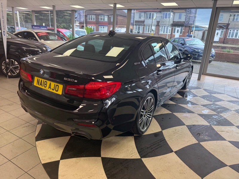 BMW 5 Series 530E M Sport 18 NA18AJO Black #5