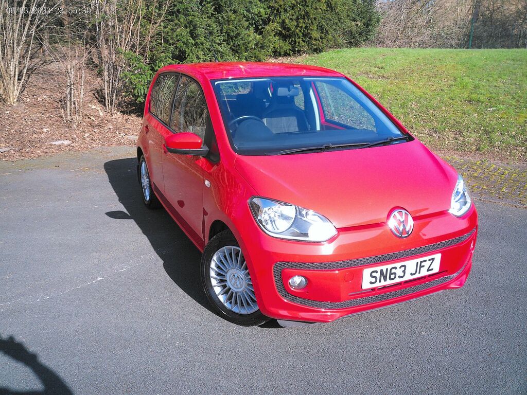 Volkswagen Up 1.0 Bluemotion Tech High Up Hatchback SN63JFZ Red #2