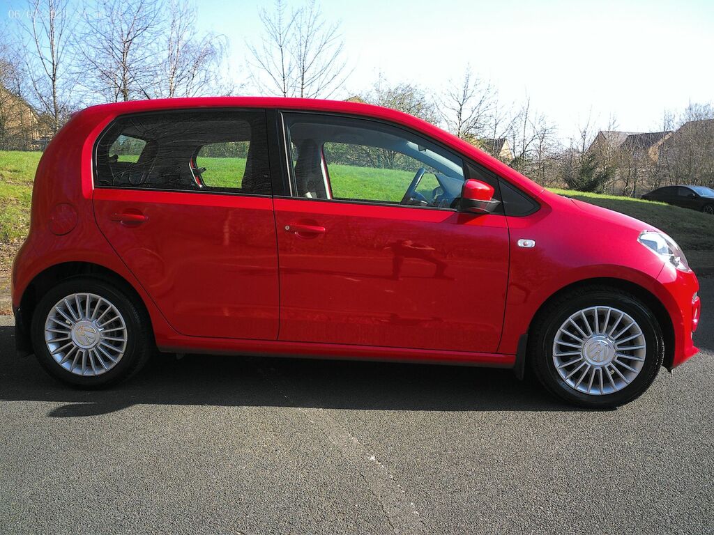 Volkswagen Up 1.0 Bluemotion Tech High Up Hatchback SN63JFZ Red #3