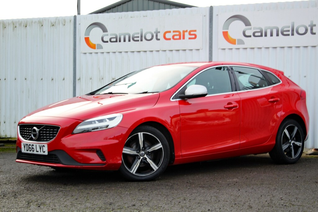 Volvo V40 Hatchback 2.0 R-design D2 2016 YD66LYC Red #3