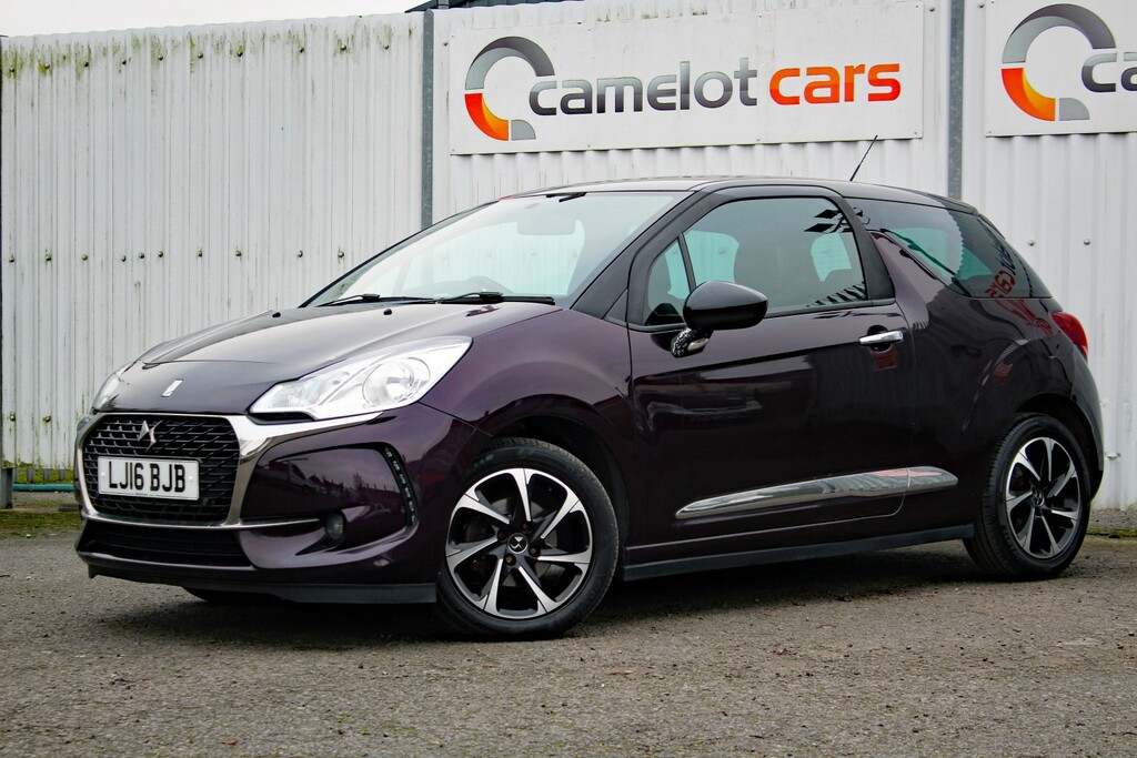 DS DS 3 Hatchback 1.6 Bluehdi Elegance 2016 LJ16BJB Purple #3