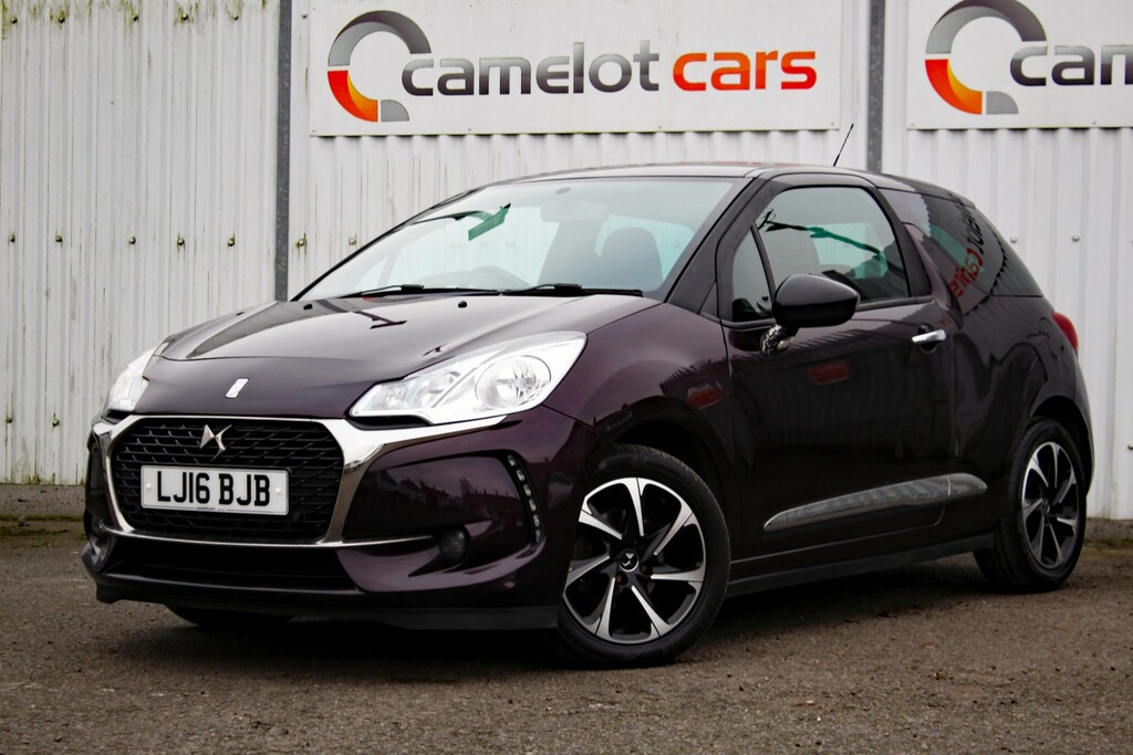 DS DS 3 Hatchback 1.6 Bluehdi Elegance 2016 LJ16BJB Purple #2