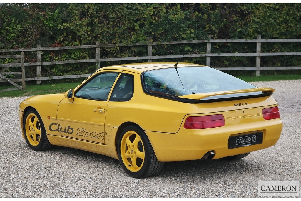 Porsche 968 Club Sport Yellow #4
