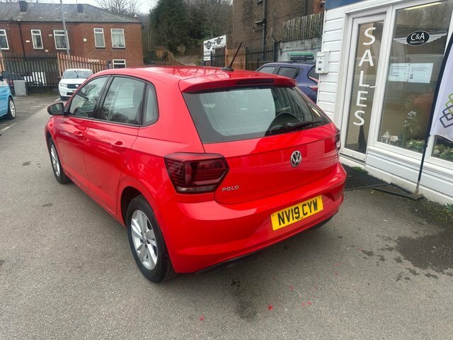 Volkswagen Polo 1.0 Tsi Se Tech Edition Hatchback Manua NV19CYW Red #6