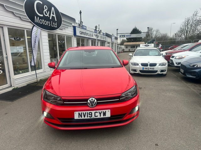 Volkswagen Polo 1.0 Tsi Se Tech Edition Hatchback Manua NV19CYW Red #2