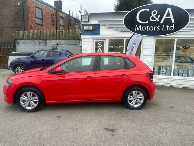 Volkswagen Polo 1.0 Tsi Se Tech Edition Hatchback Manua NV19CYW Red #5