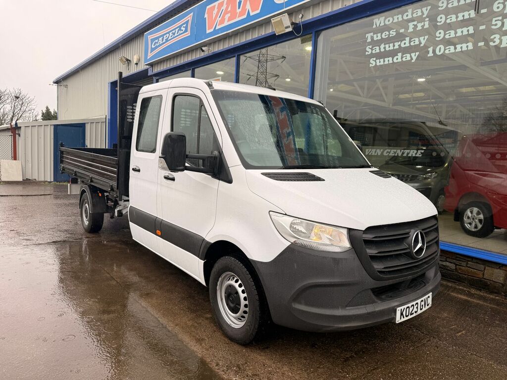 Mercedes-Benz Sprinter 2.1 314 Cdi Crew Cab Tipper Rwd White #5