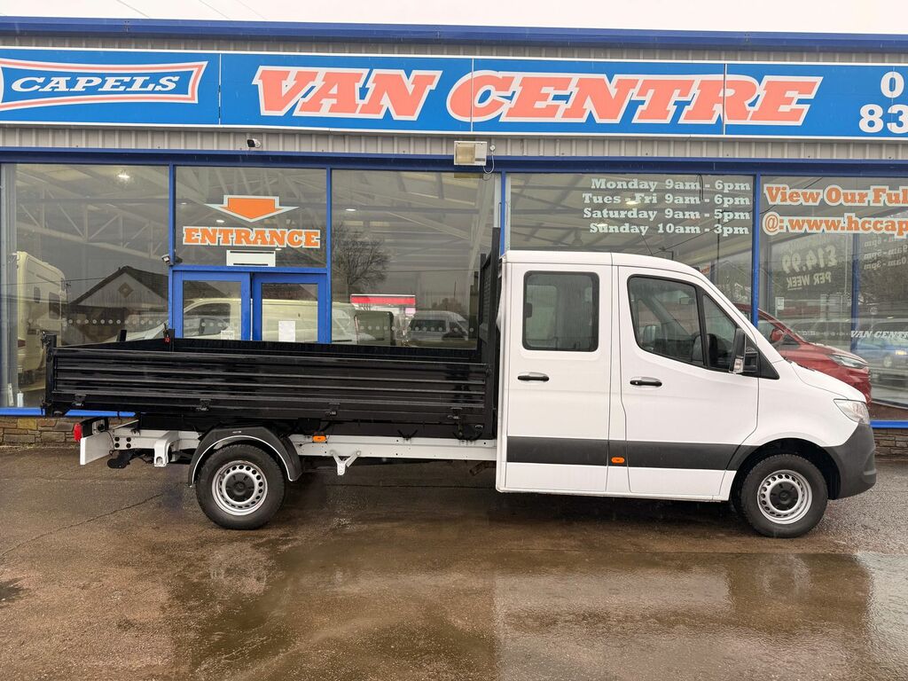 Mercedes-Benz Sprinter 2.1 314 Cdi Crew Cab Tipper Rwd White #4