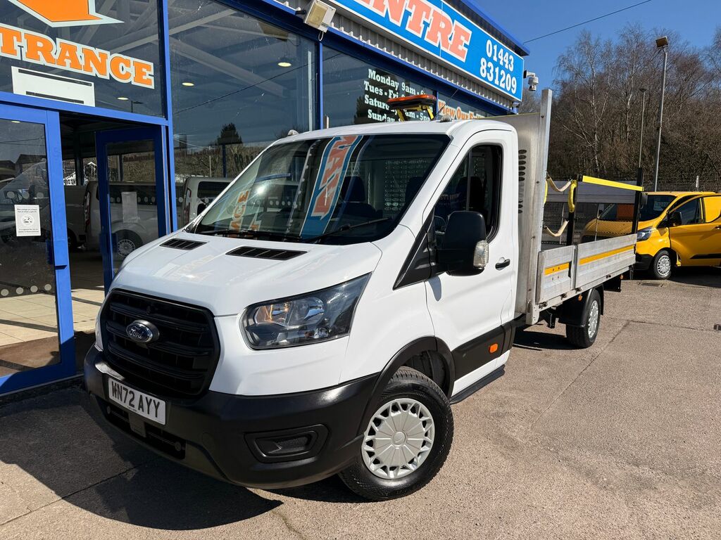Ford Transit Custom 2.0 350 Ecoblue Hd Leader Dropside Manu White