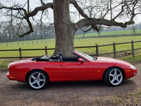 Jaguar XK8 Convertible Full Engine Red #3