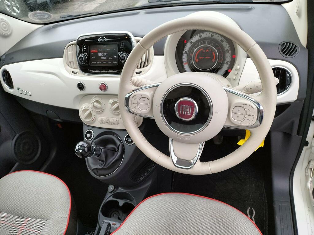 Fiat 500 Hatchback 0.9 500 My17 0.9 Twinair 85Hp Lounge 20 White #5