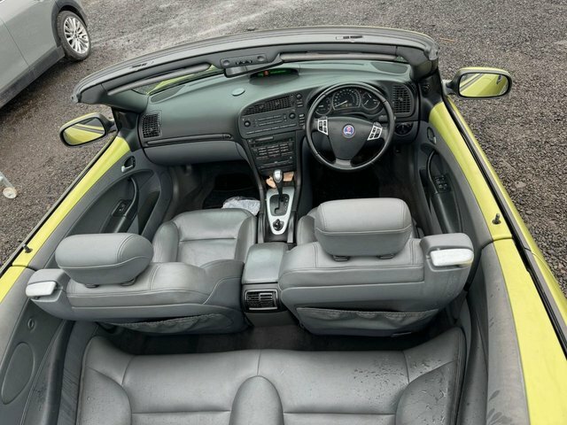 Saab 9-3 2.0T Vector Convertible 232 BX04VXB Yellow #4