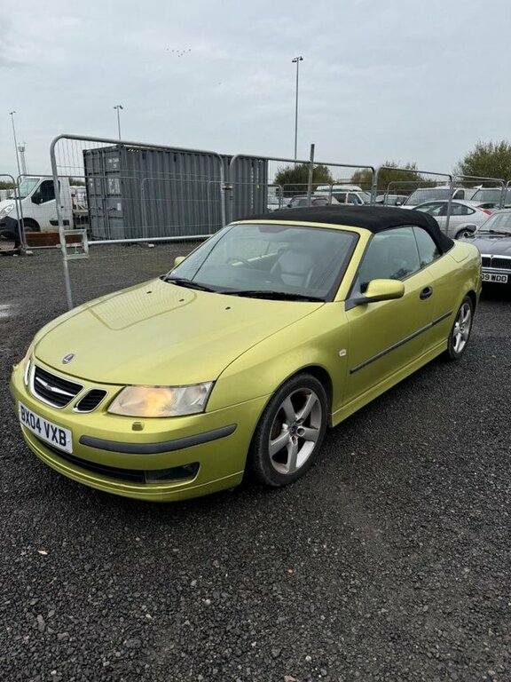 Saab 9-3 2.0T Vector Convertible 232 BX04VXB Yellow