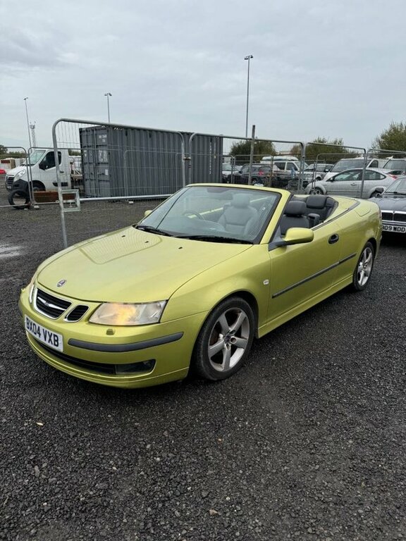 Saab 9-3 2.0T Vector Convertible 232 BX04VXB Yellow #2