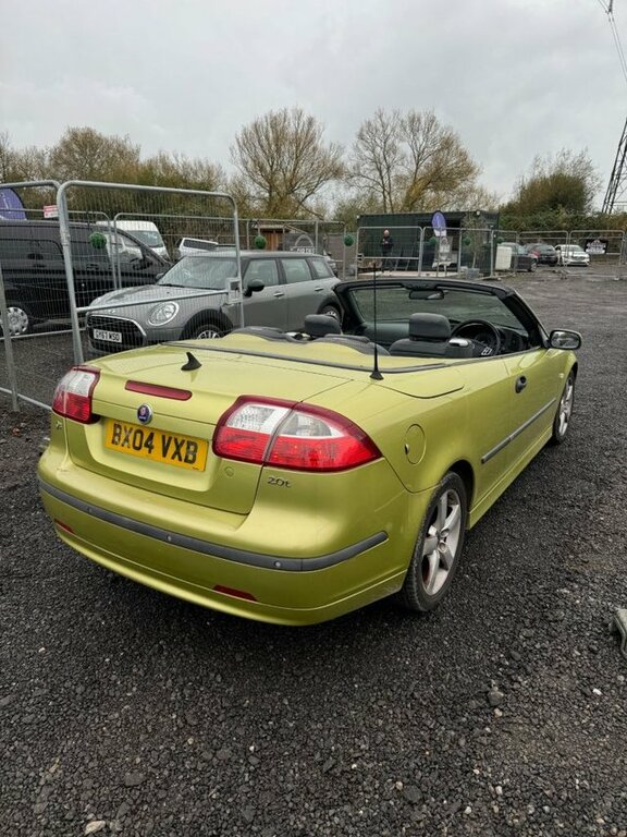 Saab 9-3 2.0T Vector Convertible 232 BX04VXB Yellow #3