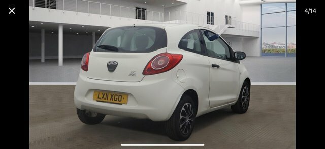 Ford KA Hatchback LX11XGO White #3